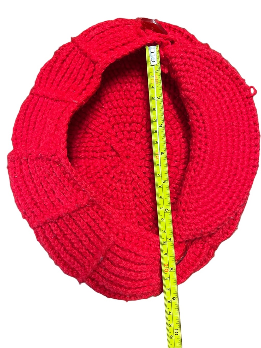 Vintage Hand Knit Cabbie NewsBoy Baker Boy Hat - Picture 9 of 10